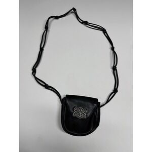 One World by Brighton Bag Mini Leather Crossbody Swirl Charm Magnetic Snap